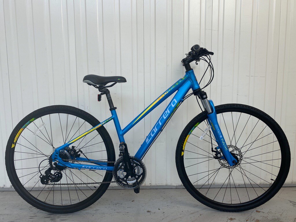 how to pump up carrera crossfire bike tyres